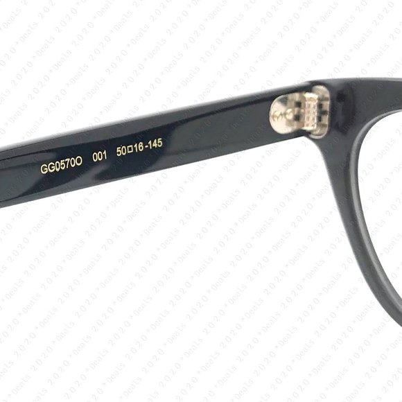 New GUCCI GG0570O 001 50mm Black Eyeglasses - Picture 11 of 11